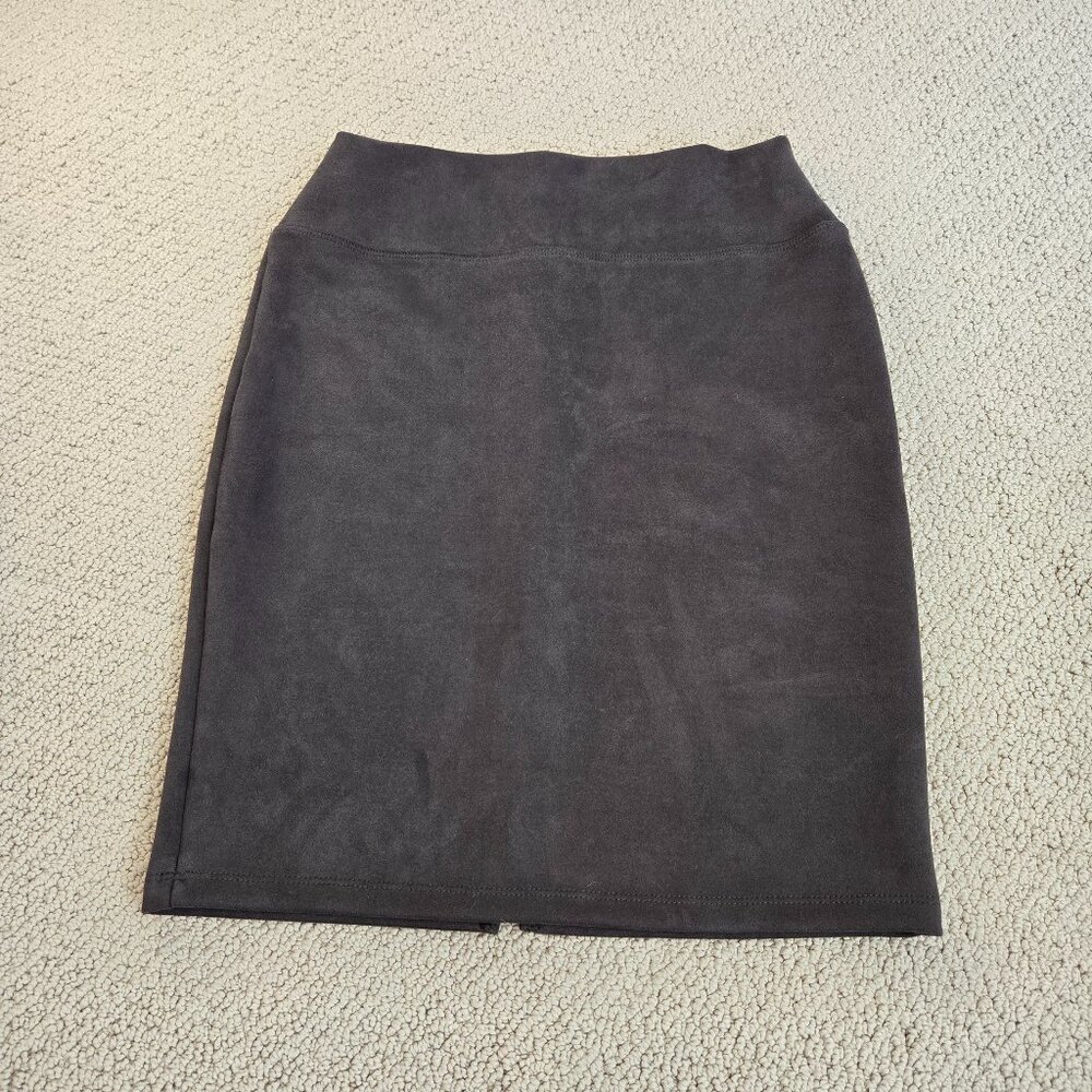 Renee C Skirt Womens M/P Dark Gray w/Slit